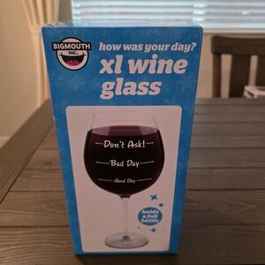 BigMouth Inc. XL Wine Glass - Blue